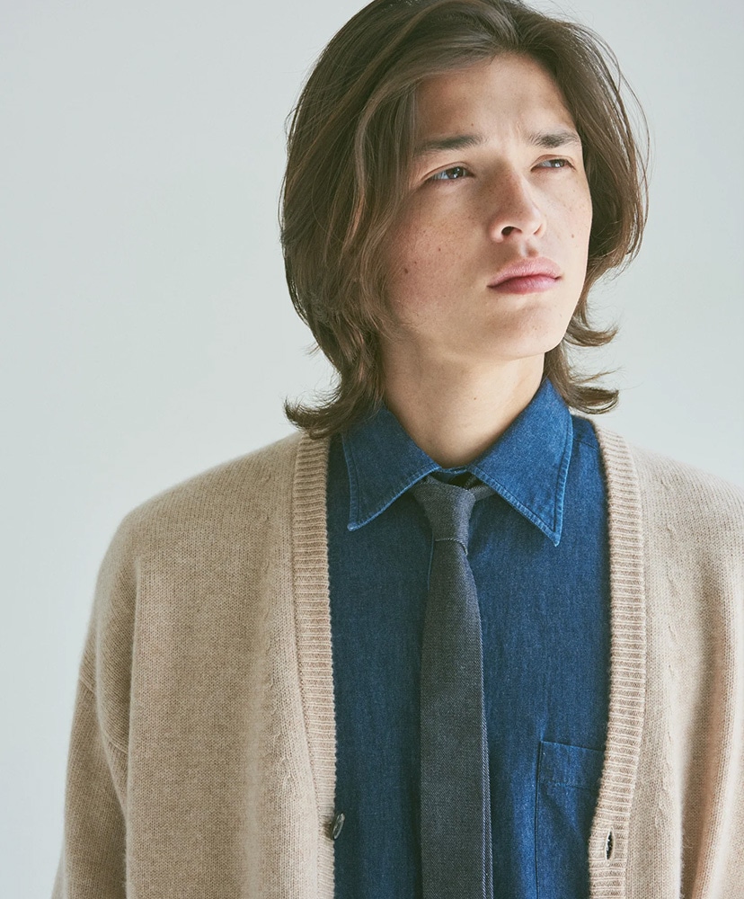 Classic / Cashmere Traditional Knitting Cardigan Beige/ベージュ 1(MEN)