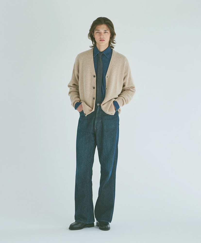 Classic / Cashmere Traditional Knitting Cardigan Beige/ベージュ 1(MEN)