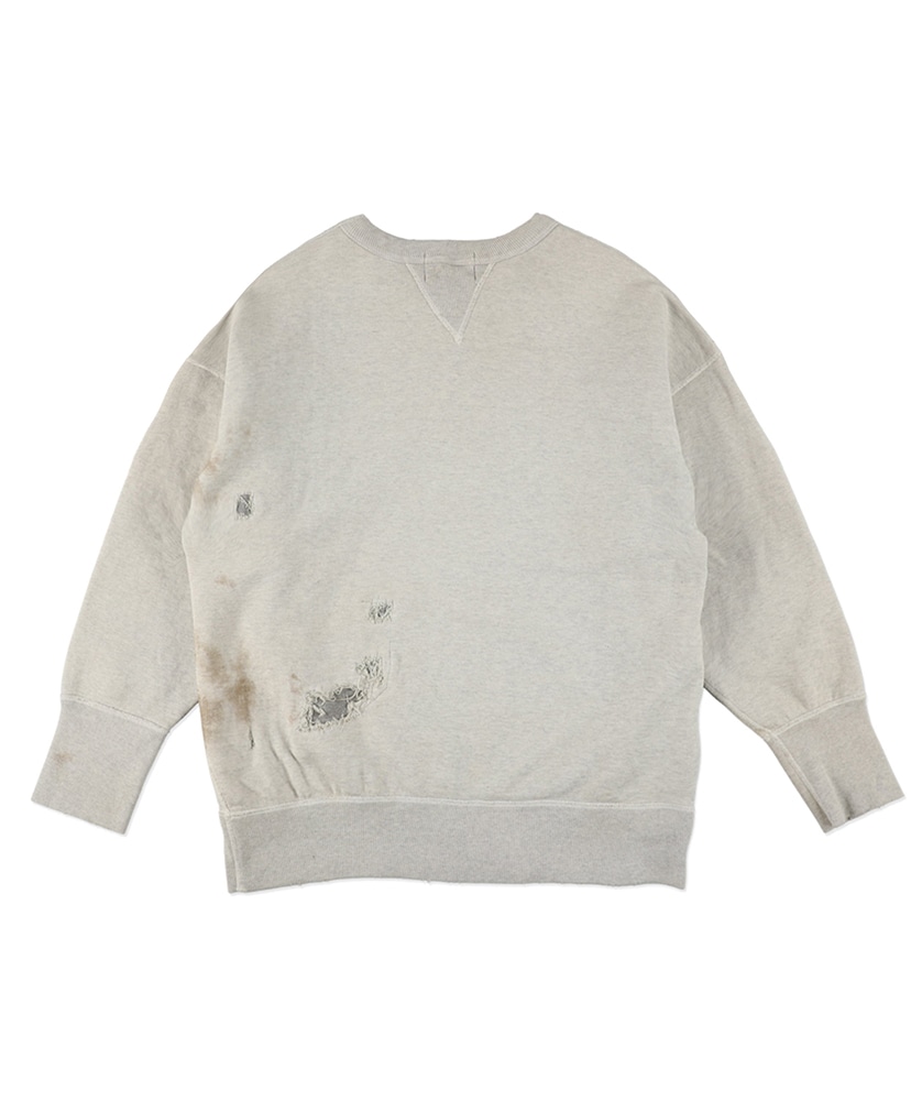 Repaired Double V Sweatshirt -U S Army Oatmeal/オートミール L(MEN)