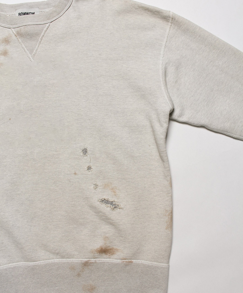 Repaired Double V Sweatshirt -U S Army Oatmeal/オートミール L(MEN)