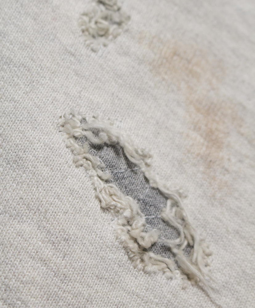 Repaired Double V Sweatshirt -U S Army Oatmeal/オートミール L(MEN)