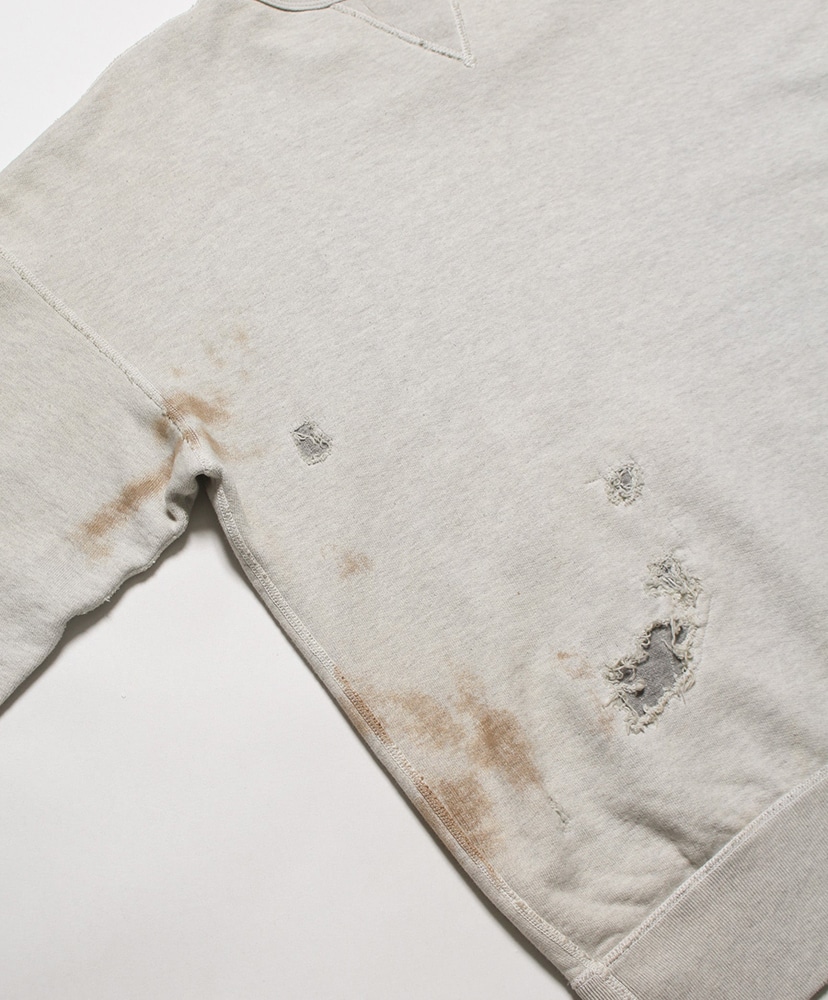 Repaired Double V Sweatshirt -U S Army Oatmeal/オートミール L(MEN)