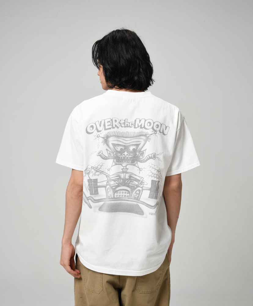 Sketch Devil Over Moon Tee White/ホワイト L(MEN)