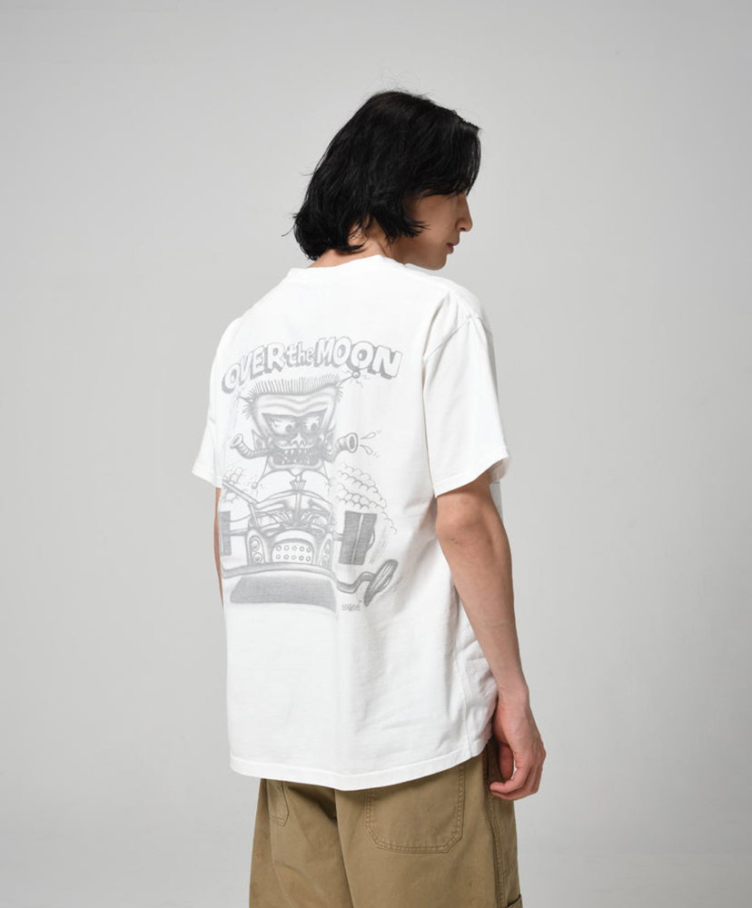 Sketch Devil Over Moon Tee White/ホワイト L(MEN)
