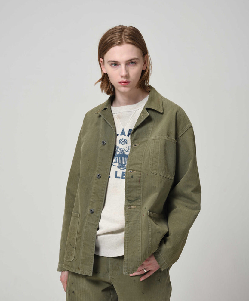 P47 HBT Jacket Olive Green/オリーブグリーン L(MEN)
