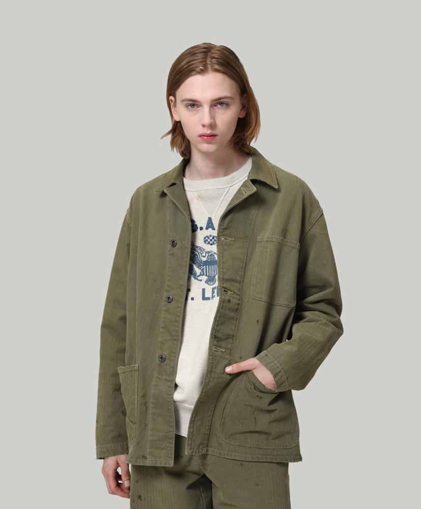 P47 HBT Jacket Olive Green/オリーブグリーン L(MEN)