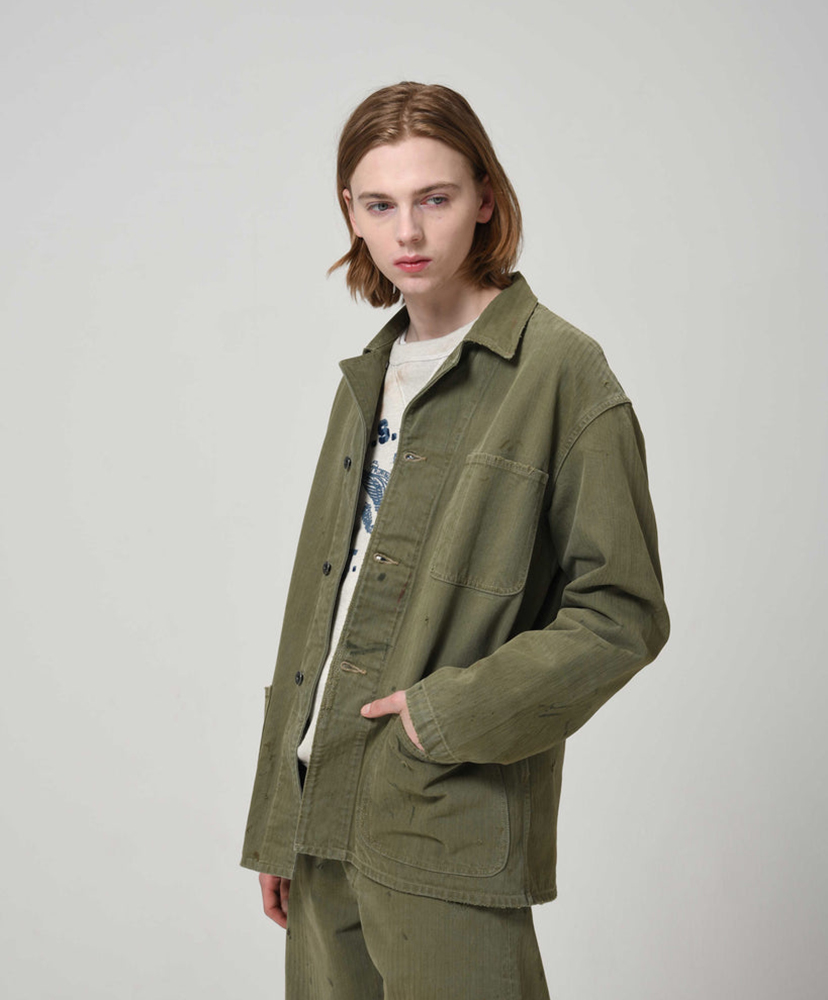 P47 HBT Jacket Olive Green/オリーブグリーン L(MEN)
