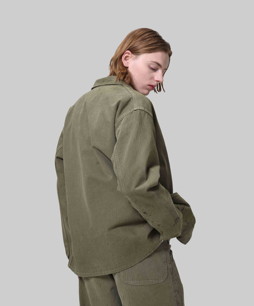 P47 HBT Jacket Olive Green/オリーブグリーン L(MEN)