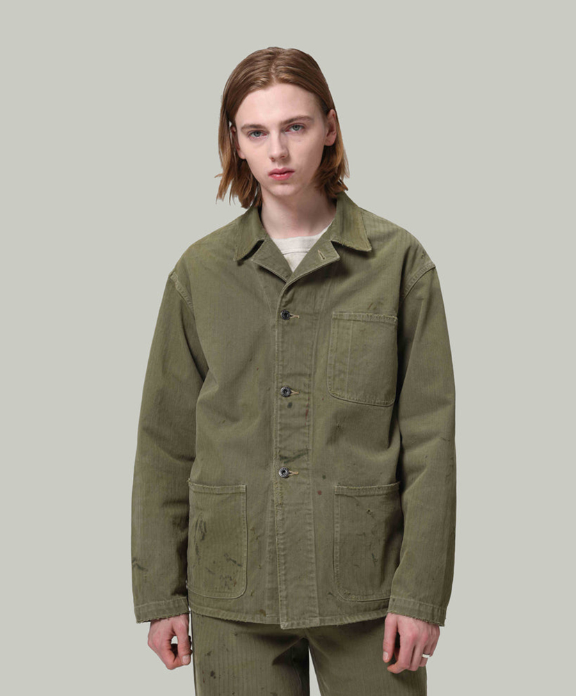 P47 HBT Jacket Olive Green/オリーブグリーン L(MEN)