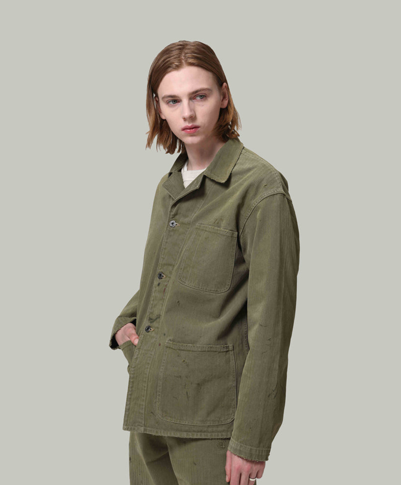 P47 HBT Jacket Olive Green/オリーブグリーン L(MEN)