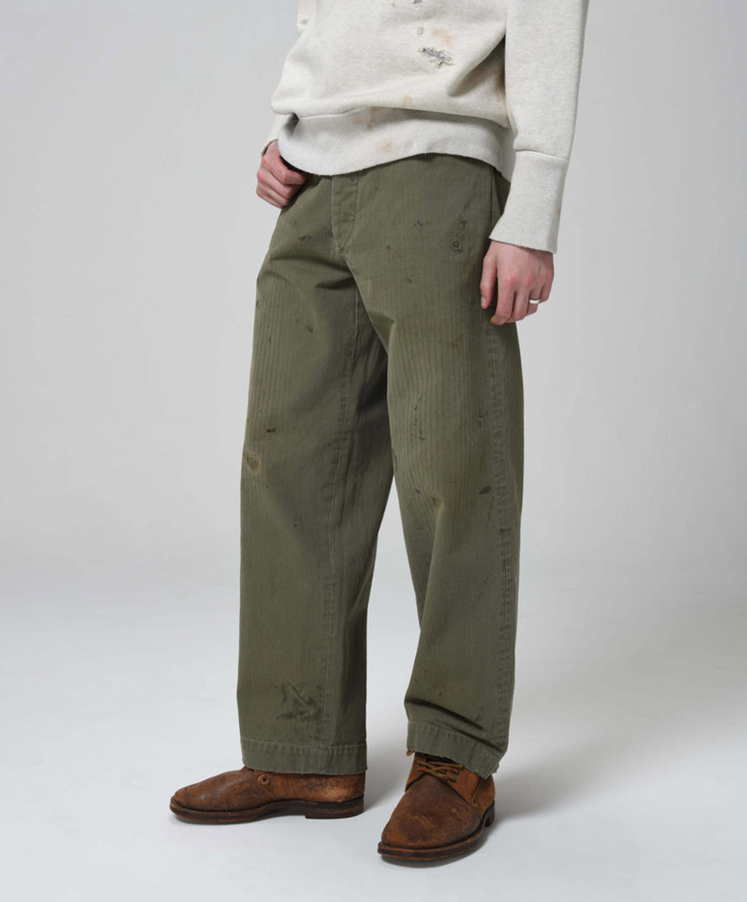 P47 HBT Trousers Olive Green/オリーブグリーン L(MEN)