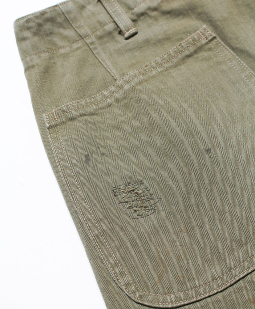 P47 HBT Trousers Olive Green/オリーブグリーン L(MEN)