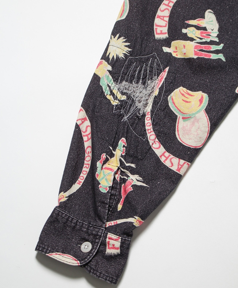 Space Age Flannel Shirt Black / ブラック L(MEN)