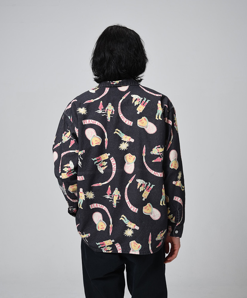 Space Age Flannel Shirt Black / ブラック L(MEN)