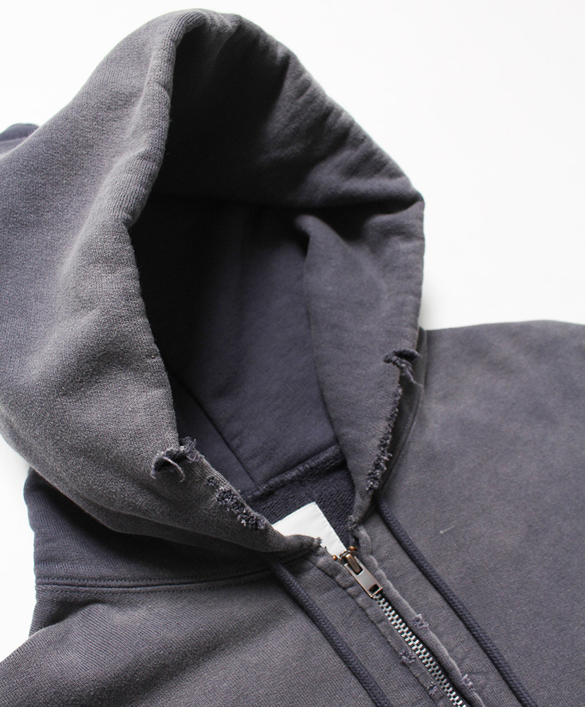 Weathered Zip Hoodie EggPlant Die/エッグプラントダイ L(MEN)