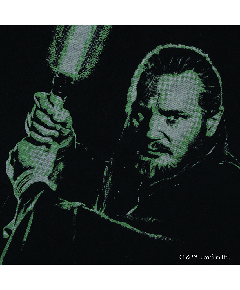 Qui-Gon Jinn LightSaber /Tee Black/ブラック L(MEN)