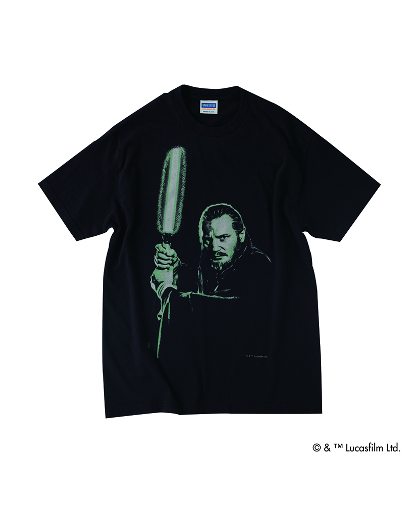 Qui-Gon Jinn LightSaber /Tee Black/ブラック L(MEN)