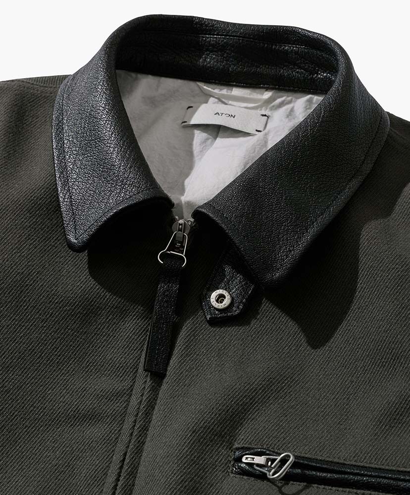 Wool Cotton Kersey | Hunting Jacket Khaki/カーキ 01(WOMEN)