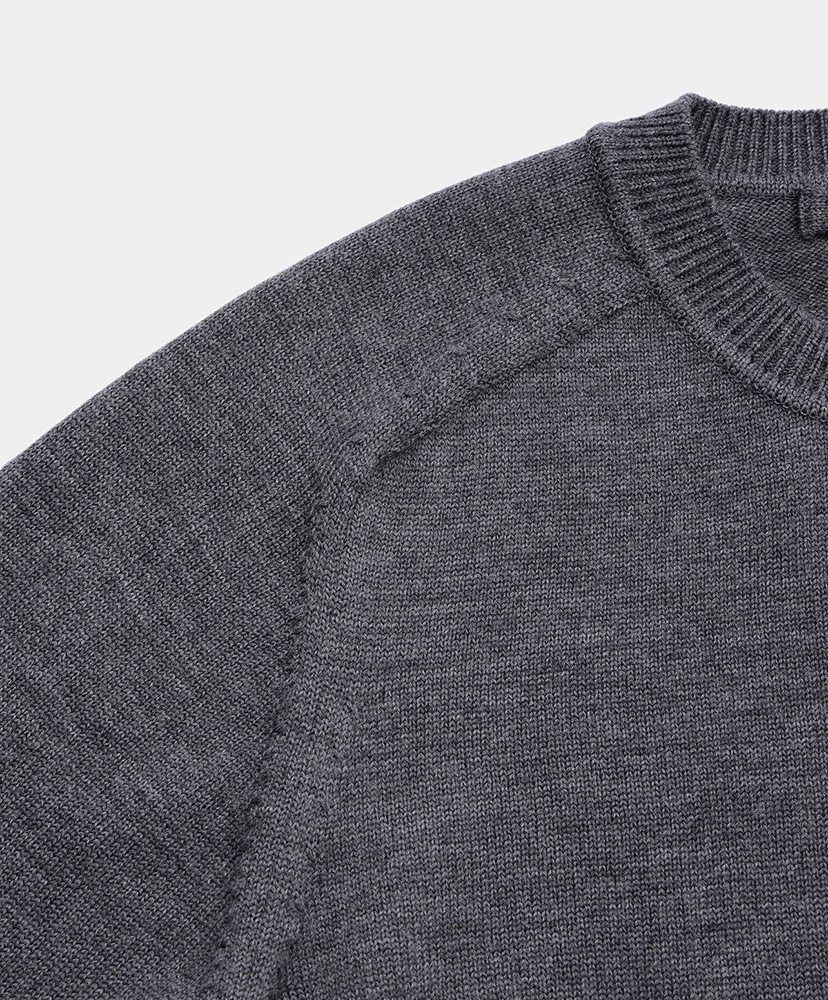 7GG Crew Neck Pullover Grey/グレー L(MEN)