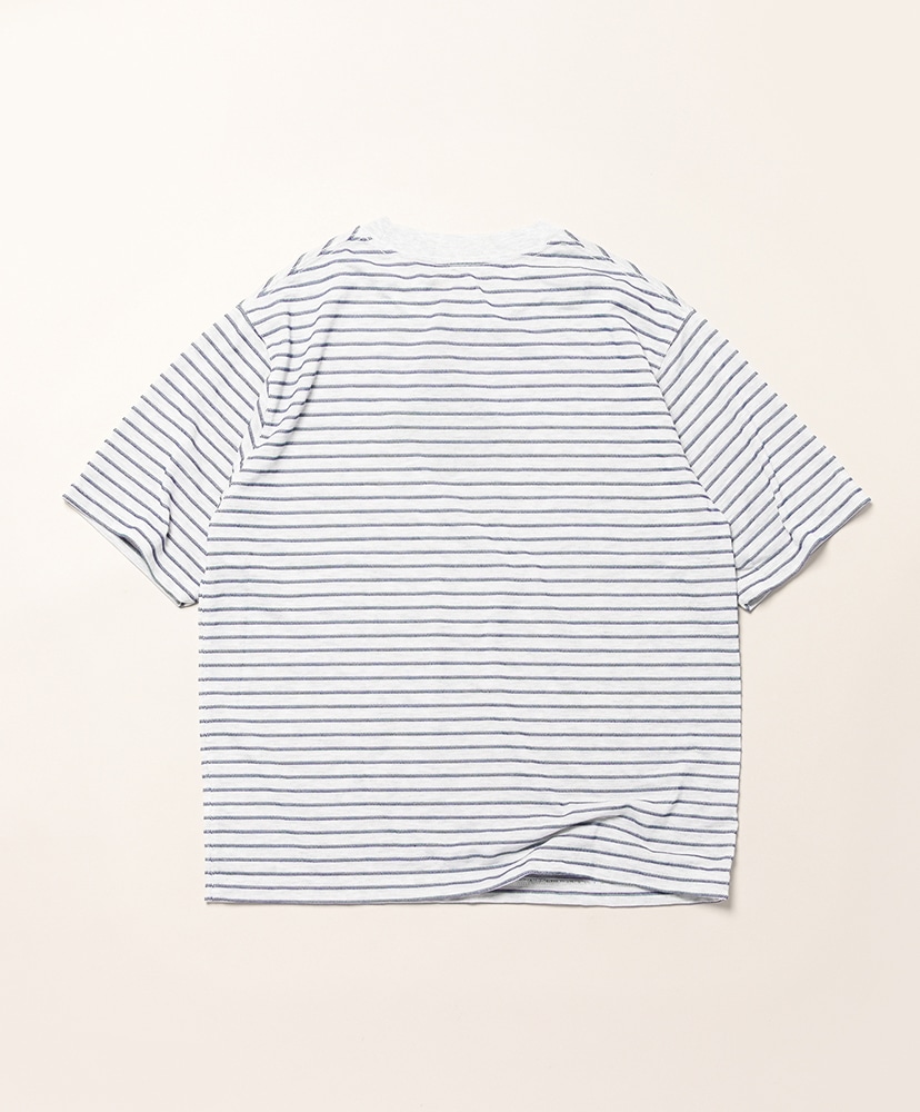 Clinton Striped Tee Birch×Green×Plum/バーチ×グリーン×プラム L(MEN)
