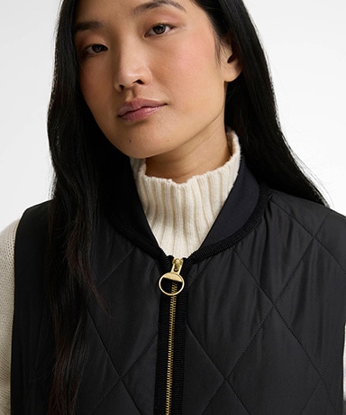 Glendyn Quilted Gilet Black/ブラック 10(WOMEN)