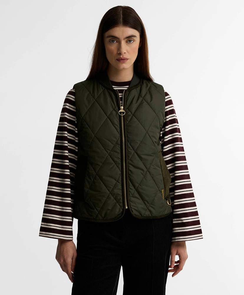 Glendyn Quilted Gilet Olive/オリーブ 10(WOMEN)