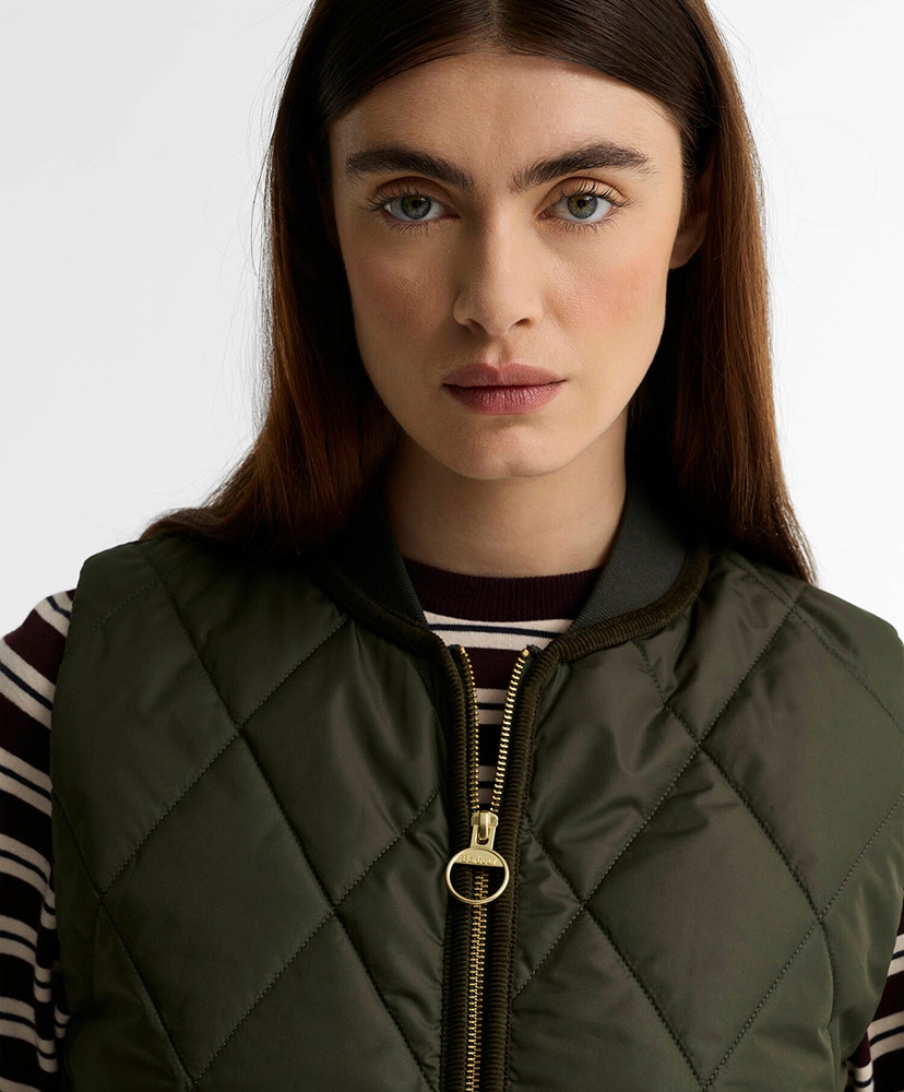 Glendyn Quilted Gilet Olive/オリーブ 10(WOMEN)