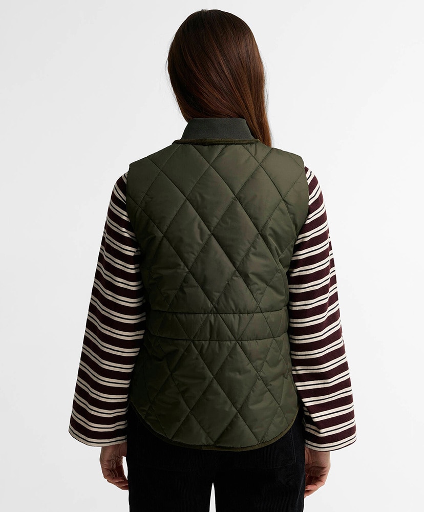 Glendyn Quilted Gilet Olive/オリーブ 10(WOMEN)