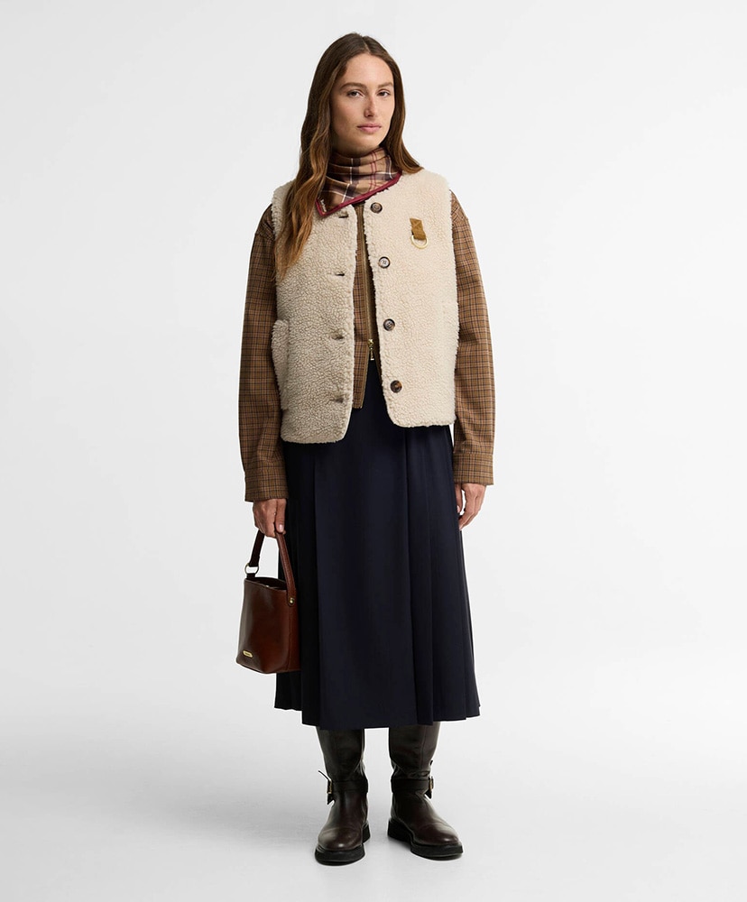 Bowes Fleece Gilet Cream/クリーム 10(WOMEN)