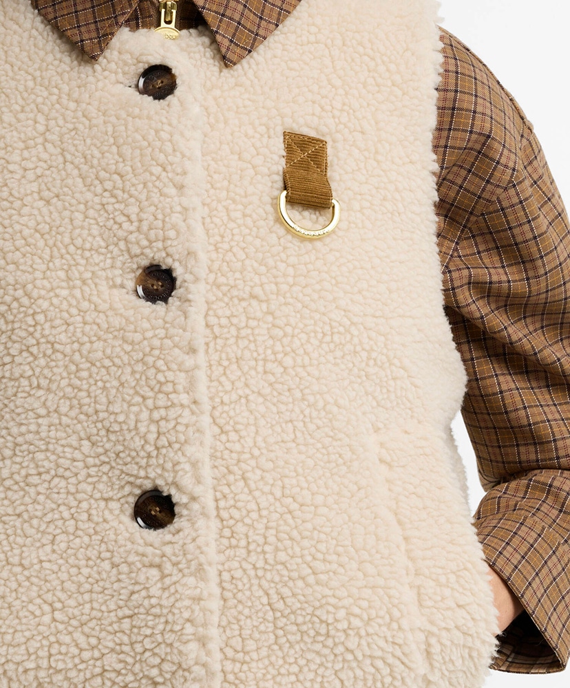 Bowes Fleece Gilet Cream/クリーム 10(WOMEN)
