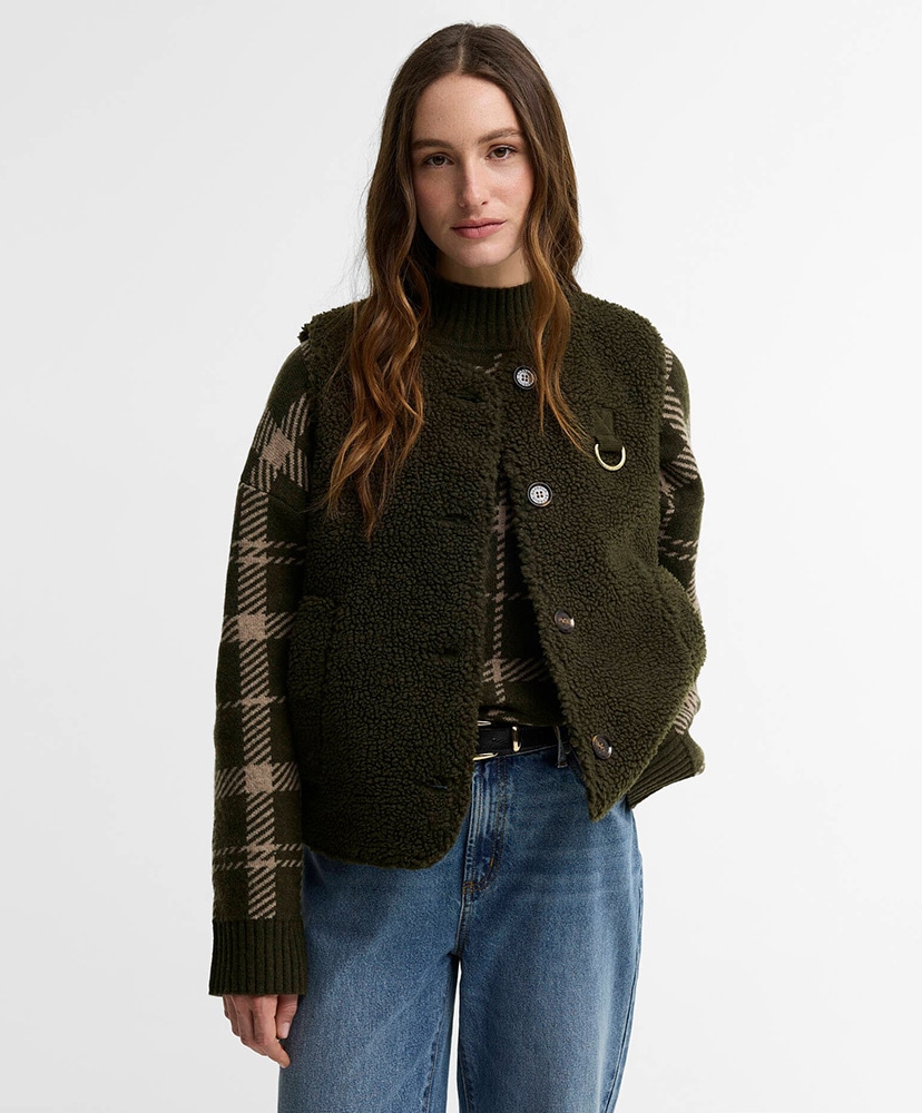 Bowes Fleece Gilet Olive/オリーブ 10(WOMEN)
