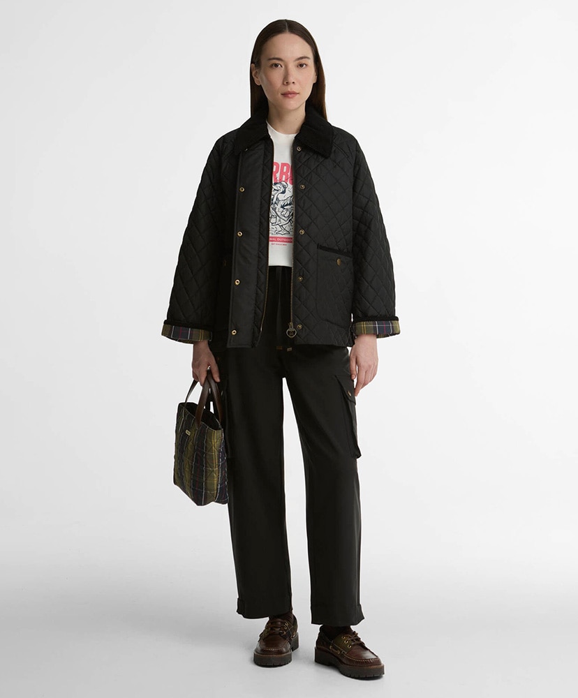 Ava Quilted Jacket Black/ブラック 8(WOMEN)