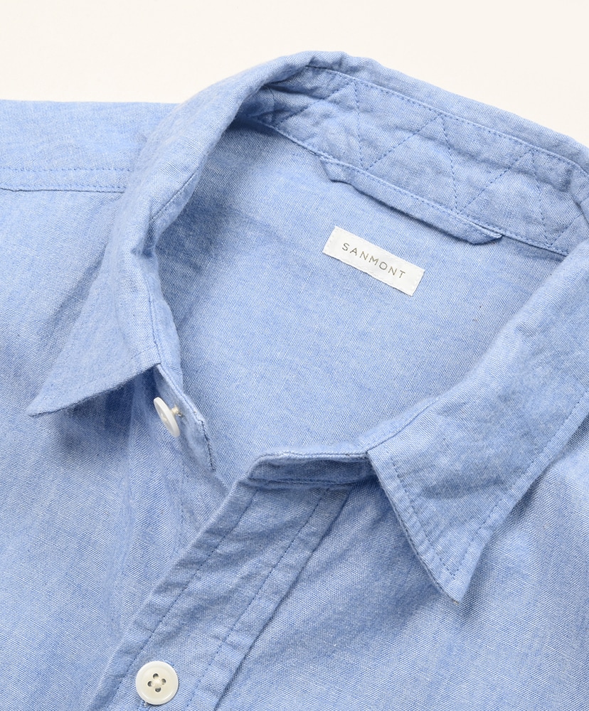 コットンシャンブレーワークシャツ Blue/ブルー 1(MEN)