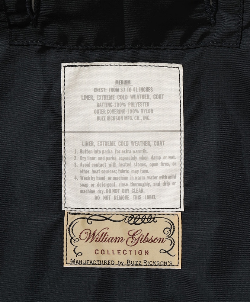 WILLIAM GIBSON COLLECTION Type Black M-65 Liner Black/ブラック L(MEN)