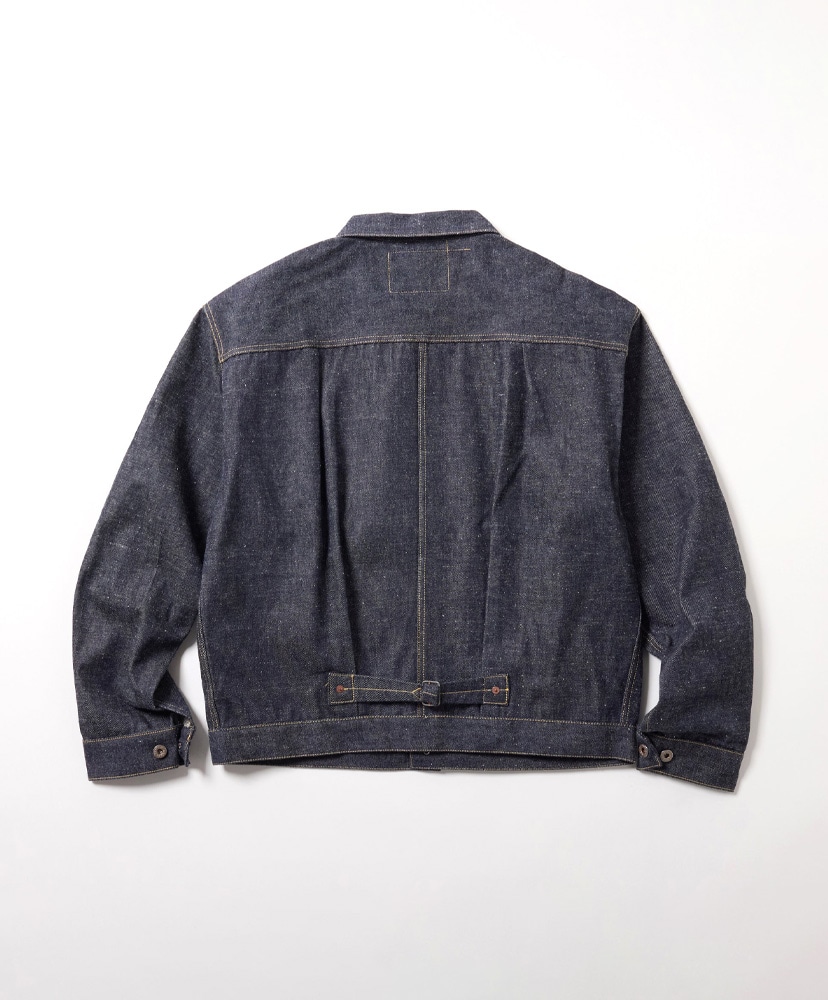 Recycled Waste Suvin Cotton Yarn 14oz. Denim Blouse WWII Model 420 Non Wash L(MEN)