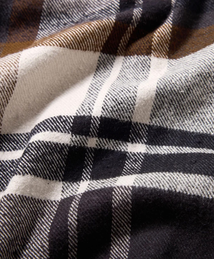 Cotton Silk Nep Check Open Shirt Gray/グレー L(MEN)