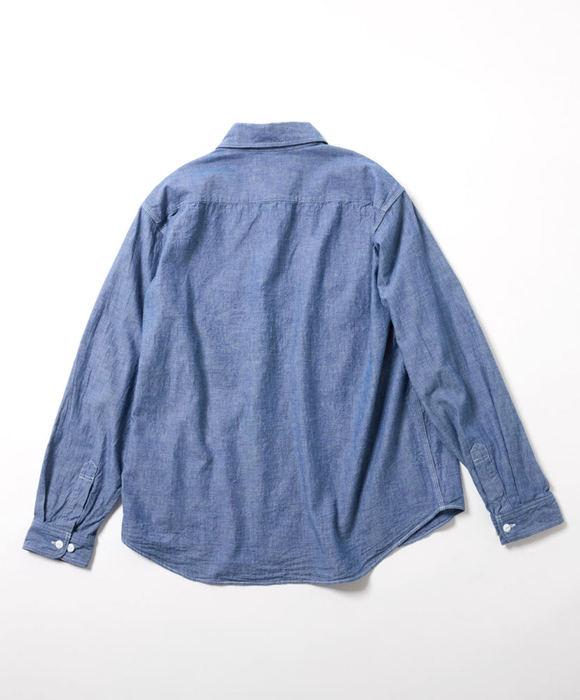 Chambray Work Shirt Blue/ブルー L(MEN)