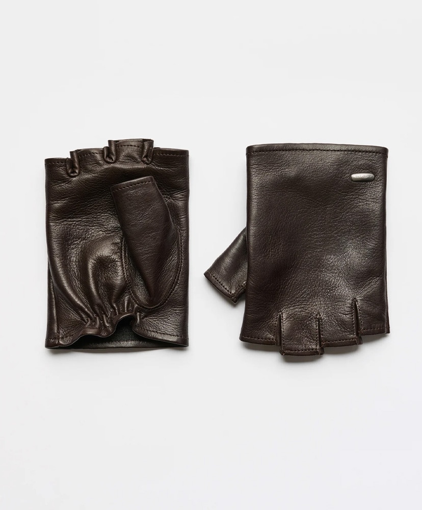 Biker Glove - Cocoa Brown Nappa Cocoa Brown Nappa/ココア ブラウン ナッパ M(MEN)