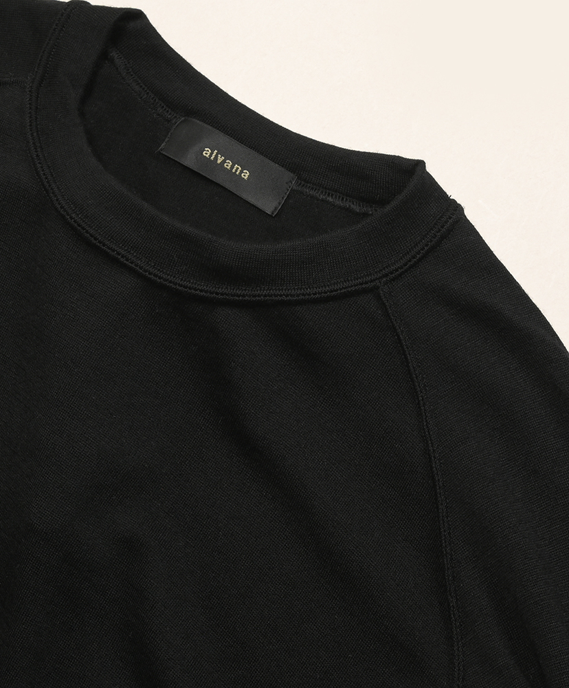 Merino Wool L/S Sweat Tee Shirts Black/ブラック 2(MEN)