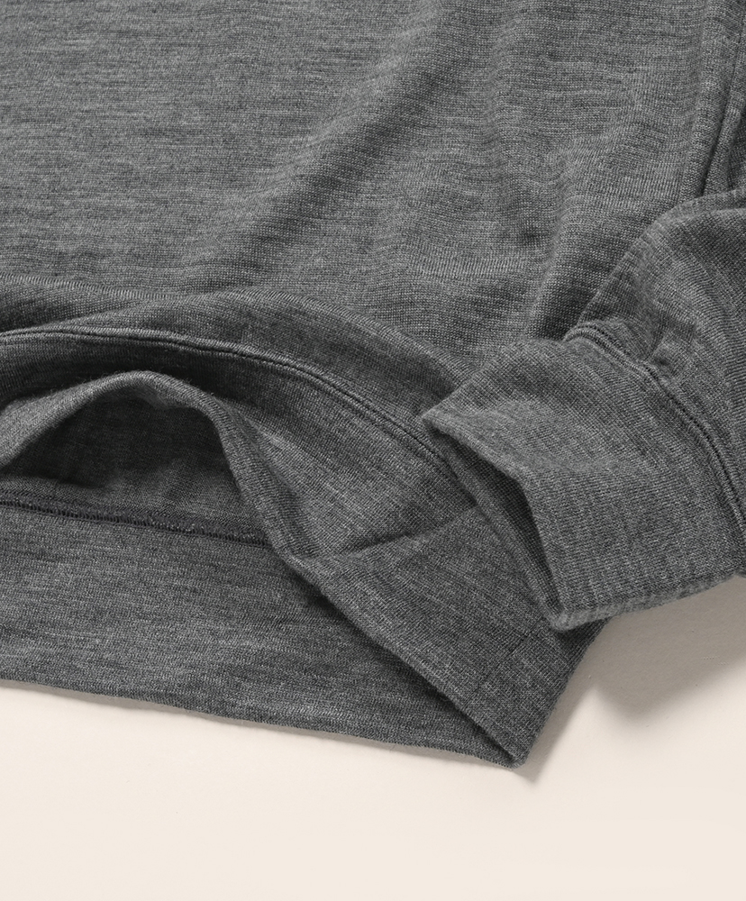 Merino Wool L/S Sweat Tee Shirts Gray/グレー 2(MEN)