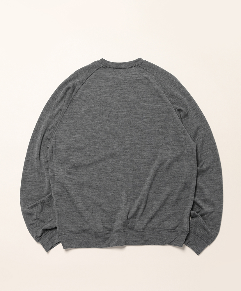 Merino Wool L/S Sweat Tee Shirts Gray/グレー 2(MEN)