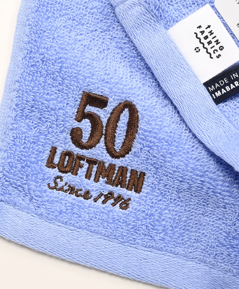 LOFTMAN別注 50th TIP TOP 365 Face Towel LT.Blue/ライトブルー F