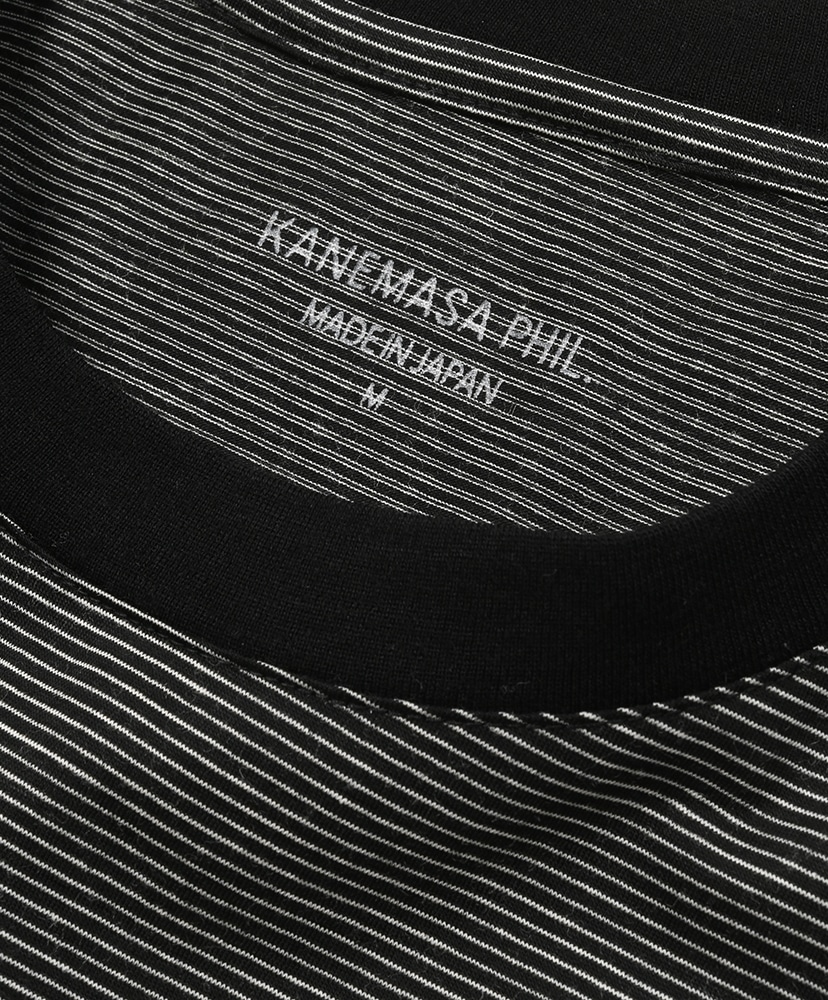 32G Wool Stripe SS Tee Black/ブラック L(MEN)