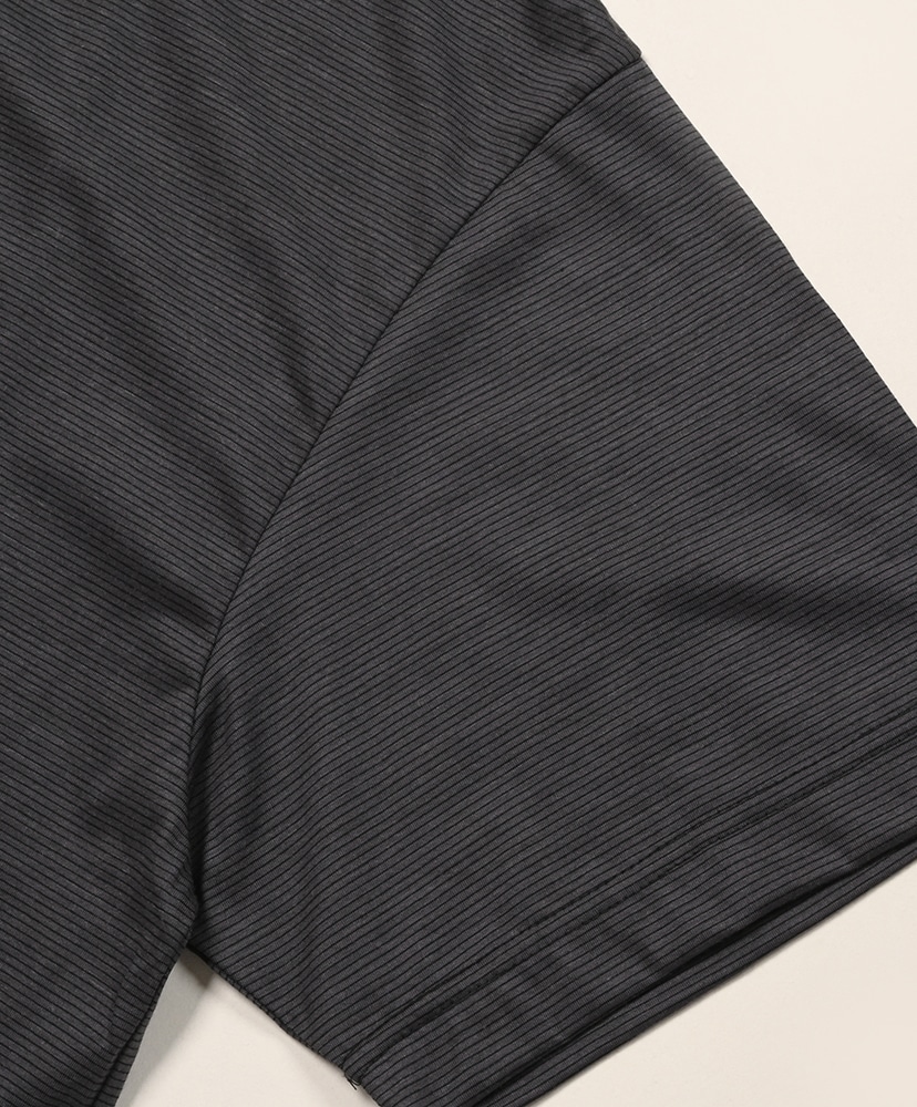 32G Wool Stripe SS Tee Charcoal/チャコール L(MEN)
