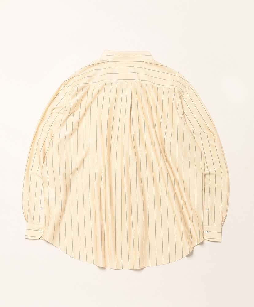 46G Stripe Atmosphere Shirt Beige Navy/ベージュネイビー L(MEN)