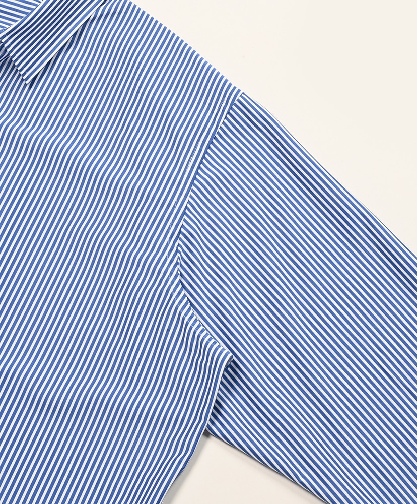 46G Stripe Atmosphere Shirt Navy White/ネイビーホワイト L(MEN)