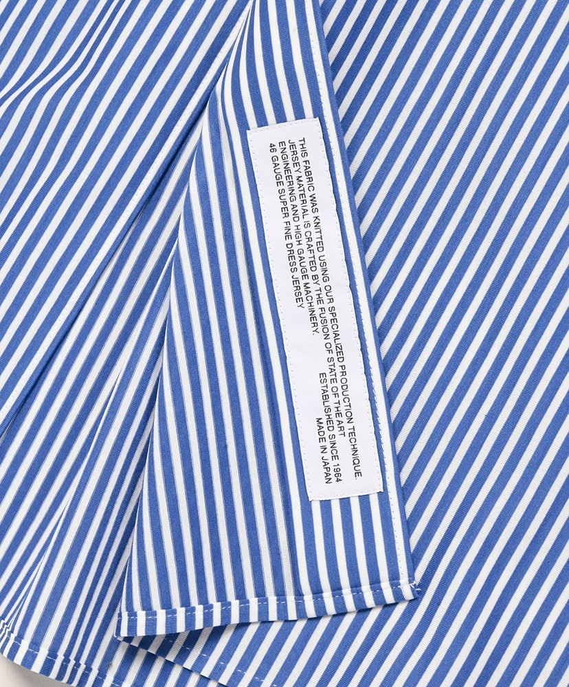 46G Stripe Atmosphere Shirt Navy White/ネイビーホワイト L(MEN)
