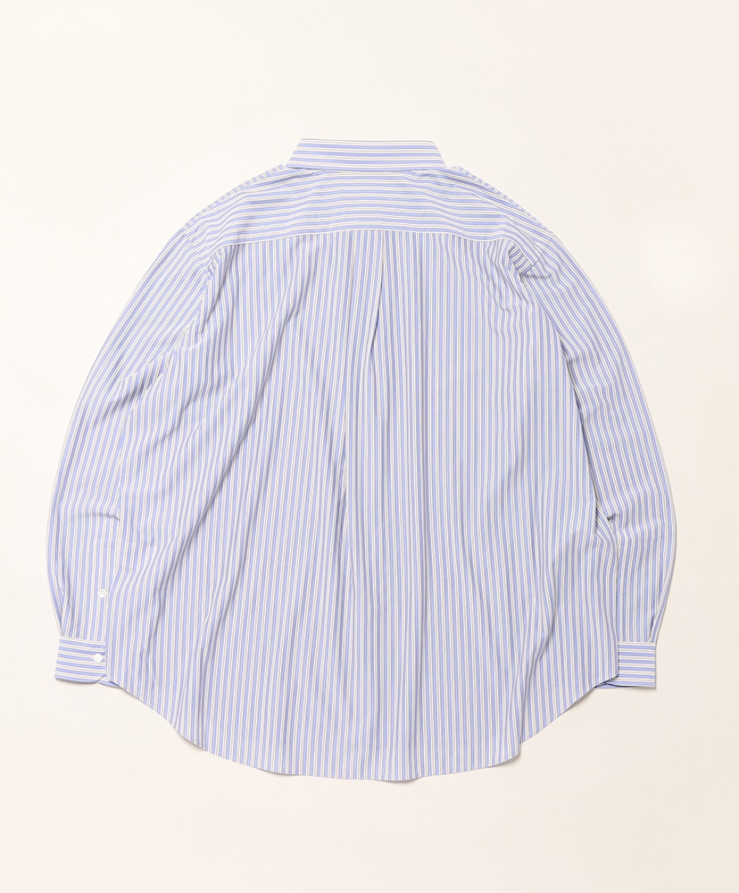 46G Stripe Atmosphere Shirt Sax Black/サックスブラック L(MEN)