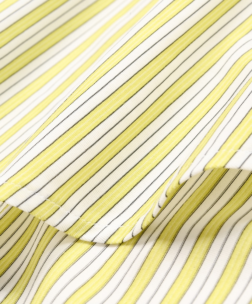 46G Stripe Atmosphere Shirt Yellow Black/イエローブラック L(MEN)