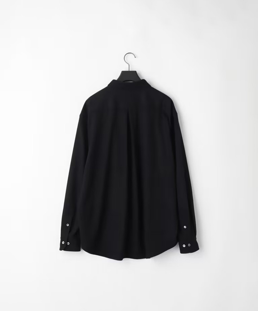 36G Cashmere Wool Ideal Shirt Black/ブラック L(MEN)